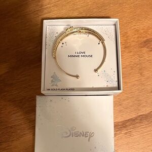 Disney Gold Plated Minnie Mouse Bangle